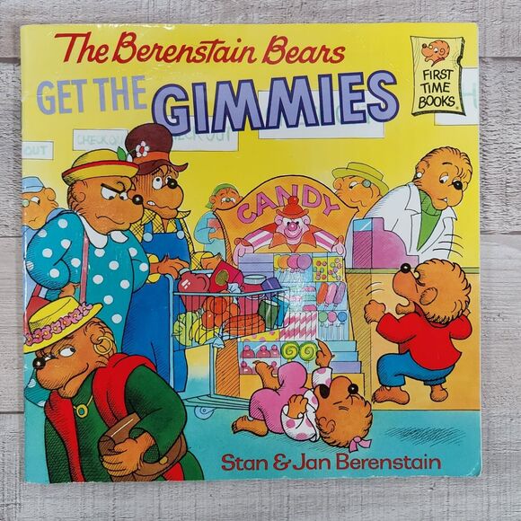 Berenstain Bears Books Halloween Stickers Slumber Party The Gimmies Vintage - Picture 6 of 10